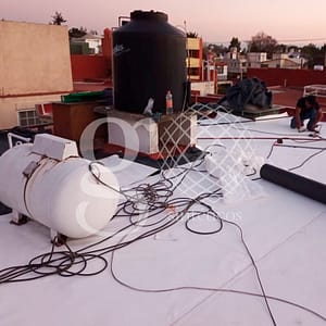 Nueva obra de #instalación de #geotextil y #geomembrana de #PVC en residencia particular del Estado de México.