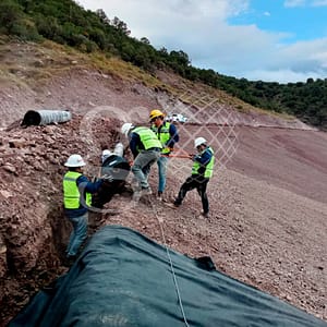 Nueva obra de instalación y termofusión de #Geomembrana texturizada de 1.5 mm y #Geotextil